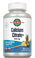 Calcium Citrate+ (Цитрат Кальция D-3 Магний) 500 мг 60 жевательных таблеток (KAL)