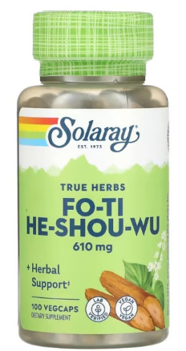 Fo-Ti Root (Корень Фо-Ти) 610 мг 100 капсул (Solaray)