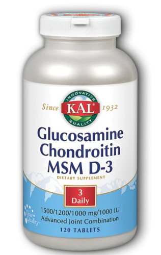 Glucosamine Chondroitin MSM D-3 (Глюкозамин Хондроитин МСМ D-3) 120 таблеток (KAL)
