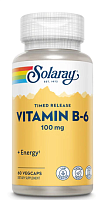 Vitamin B-6 (Витамин B-6) 100 мг 60 вег капсул (Solaray)