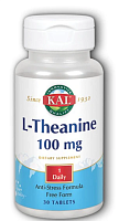 L-Theanine (L-теанин) 100 мг 30 таблеток (KAL)