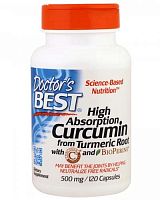 Curcumin High Absorption 500 mg 120 капс (Doctor's Best)