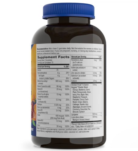 Alive! Men's 50+ Multi Gummy (Мультивитамины для мужчин старше 50 лет) 150 жевательных таблеток (Nature's Way) срок до 09/25 фото 2