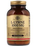 L-Lysine 1000 мг 100 табл (Solgar)