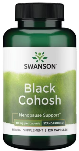 Black Cohosh Standardized (Черный клопогон стандартизированный) 40 мг 120 капсул (Swanson)