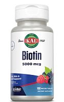 KAL Biotin ActivMelt (Биотин) ягодная смесь 5000 мкг 100 микро таблеток (KAL)