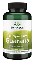 Full Spectrum Guarana (Гуарана полного спектра) 500 мг 100 капсул (Swanson)