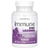 Immune Zinc 60 пастилок (ягодный вкус) (NaturesPlus)