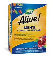 Alive! Men's Complete Multivitamin (комплекс мультивитаминов для мужчин) 50 таблеток (Nature's Way)