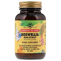 Boswellia resin extract (экстракт смолы босвеллии) 60 капсул (Solgar)