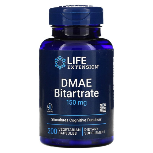 DMAE Bitartrate (Битартрат ДМАЭ) 150 мг 200 капсул (Life Extension)