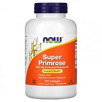 Super Primrose (масло примулы вечерней) 1300 мг 120 гелевых капсул (NOW)