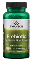 Prebiotic for Friendly Flora Support (пребиотик для поддержки дружественной флоры) 375 мг 60 вег капсул (Swanson)