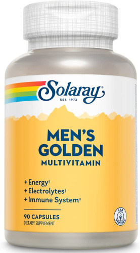 Men's Golden Multivitamin (Золотые мультивитаминны для мужчин) 90 капсул (Solaray)