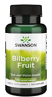 Bilberry Fruit (Фрукт черники) 470 мг 100 капсул (Swanson)