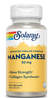 Manganese (Марганец) 50 мг 100 капсул (Solaray)