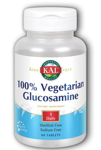 100% Vegetarian Glucosamine (100% вегетарианский глюкозамин) 60 таблеток (KAL)