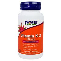 Vitamin K-2 (Витамин К-2) 100 мкг 100 вег капсул (NOW)