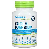 Essentials Calcium Magnesium 100 капсул (NutriBiotic)