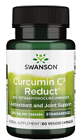 Curcumin C3 Reduct 95% Tetrahydrocurcuminoids (Куркумин 95% тетрагидрокуркуминоидов - стандартизированный) 200 мг 60 вег капсул (Swanson)