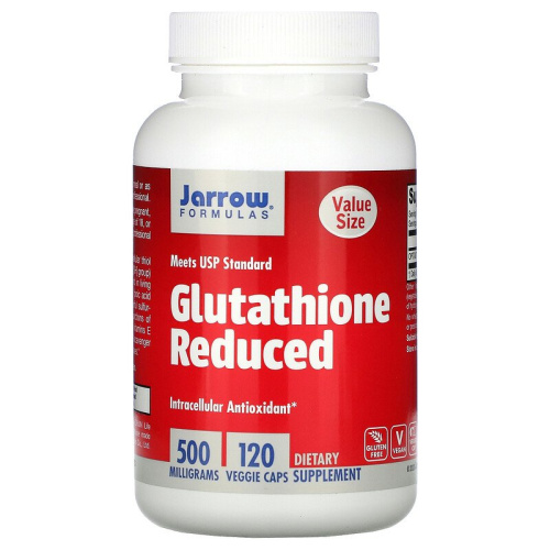 Glutathione Reduced (глутатион восстановленный) 500 мг 120 вегетарианских капсул (Jarrow Formulas)