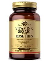 Vitamin C 500 mg With Rose Hips (Витамин C с шиповником) 100 табл (Solgar)