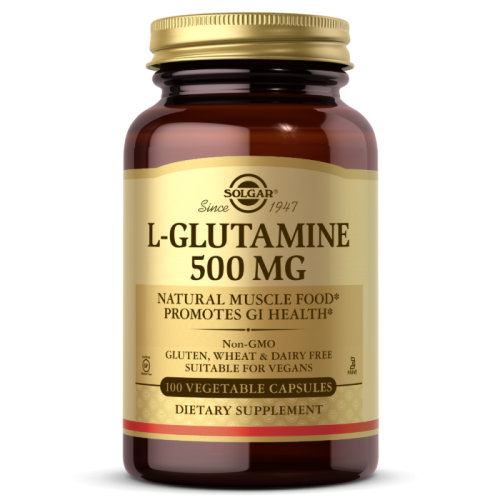 L-Glutamine 500 мг (L-Глютамин) 100 капсул (Solgar)