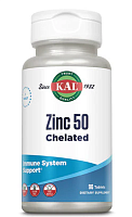 Zinc 50 Chelated (Хелатный Цинк) 50 мг 90 таблеток (KAL)