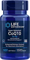 Super Ubiquinol CoQ10 with Enhanced Mitochondrial Support (Супер Убихинол CoQ10 с улучшенной поддержкой митохондрий) 50 мг 100 капсул (Life Extension)