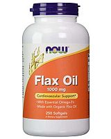 Flax Oil 1000 мг 250 softgels капс (NOW)