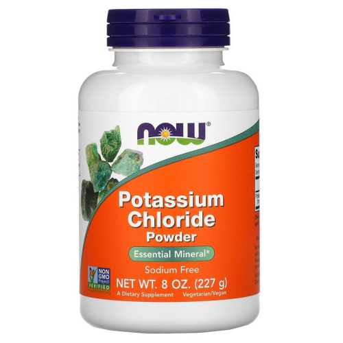 Potassium Chloride Powder (Порошок хлорида калия) 227 грамм (NOW)