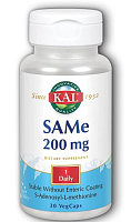SAMe (S-аденозил-L-метионин) 200 мг 30 вег капсул (KAL)
