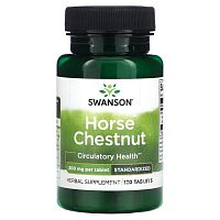 Horse Chestnut Time Released (Конский каштан отсроченного высвобождения) 200 мг 120 таблеток (Swanson)