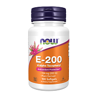 Vitamin E-200 DA (Витамин Е D-альфа токоферолы) 100 капсул (NOW)