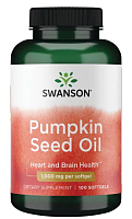 Pumpkin Seed Oil (Масло семян тыквы) 1000 мг 100 гелевых капсул (Swanson)