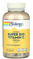 Buffered Super Bio Vitamin C (Буферизованный супербио витамин С) 500 мг 250 вег капсул (Solaray)