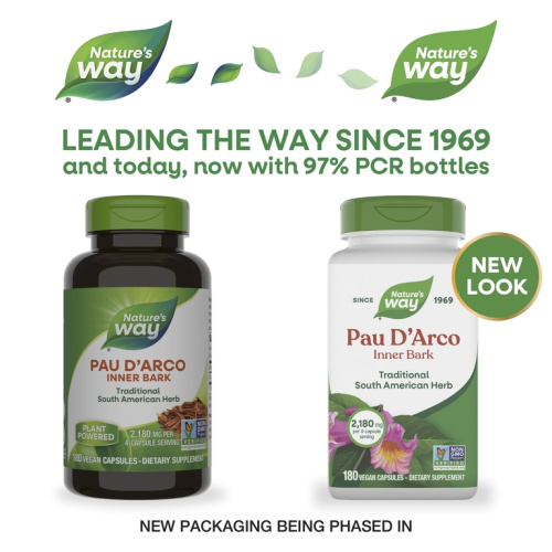 PAU D'ARCO (Флоэма муравьиного дерева) 1090 мг 180 капсул (Nature's Way) фото 3