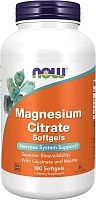 Magnesium Citrate (Цитрат Магния) 180 гелевых капсул (NOW)