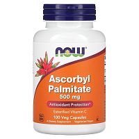 Ascorbyl Palmitate (Аскорбил пальмитат) 500 мг 100 капсул (Now Foods)