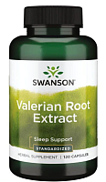 Valerian Root Extract Standardized (Экстракт корня валерианы стандартизированный) 200 мг 120 капсул (Swanson)