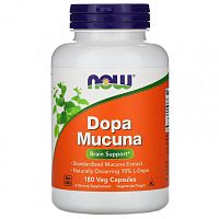 Dopa Mucuna (Экстракт семян мукуны) 180 вег капсул (NOW)
