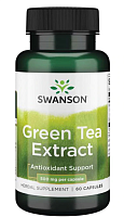 Green Tea Extract (Экстракт зеленого чая) 500 мг 60 капсул (Swanson) СРОК ГОДНОСТИ ДО 03/24 !!!