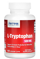 L-Tryptophan (L-триптофан) 500 мг 60 растительных капсул (Jarrow Formulas)