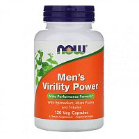 Men's Virility Power (Сила мужественности для мужчин) 120 вег капсул (NOW)