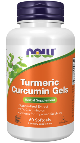 Turmeric Curcumin Gels (Гелевые капсулы с куркумином и куркумой) 60 гелевых капсул (NOW)