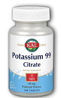Potassium 99 Citrate (калия цитрат) 99 мг 100 таблеток (KAL)
