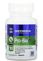 Pro Bio Guaranteed Potency Probiotic (пробиотик с гарантированной эффективностью) 30 капсул (Enzymedica)
