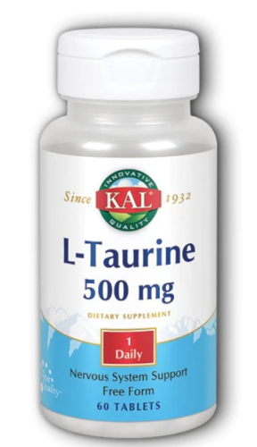 L-Taurine (L-таурин) 500 мг 60 таблеток (KAL)