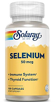 Selenium Organically Bound (Селен) 50 мкг 100 капсул (Solaray)