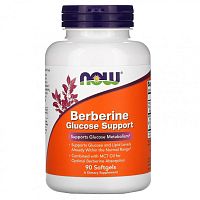 Berberine Glucose Support (берберин поддержка глюкозы) 90 гелевых капсул (NOW)